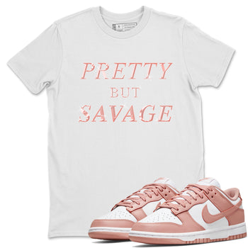 Dunk Rose Whisper shirt to match jordans Pretty But Savage sneaker tees Nike Dunk LowRose Whisper SNRT Sneaker Release Tees Unisex White 1 T-Shirt