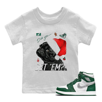 Jordan 1 Gorge Green Sneaker Match Tees Pug Get Em Sneaker Tees Jordan 1 Gorge Green Sneaker Release Tees Kids Shirts