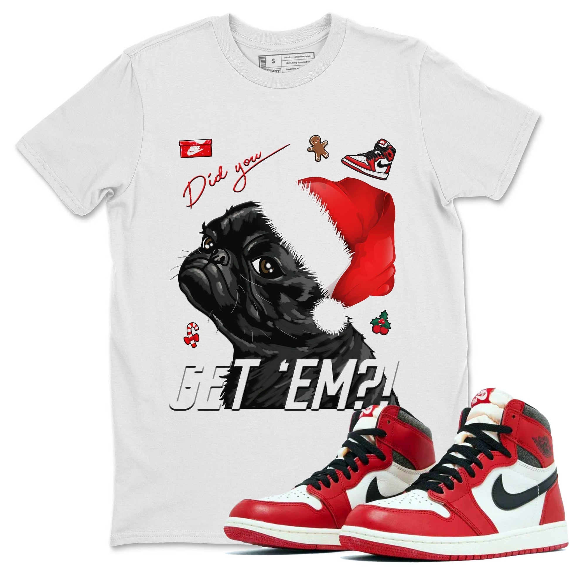 Jordan 1 lost & found Sneaker Match Tees Pug Get Em Sneaker Tees Jordan 1 lost & found Sneaker Release Tees Unisex Shirts