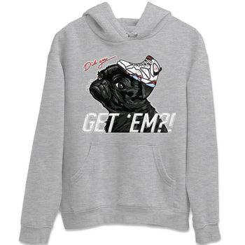 Air Jordan 7 White Infrared shirt to match jordans Pug Get Em sneaker tees White Infrared 7s SNRT Sneaker Release Tees Unisex Heather Grey 2 T-Shirt