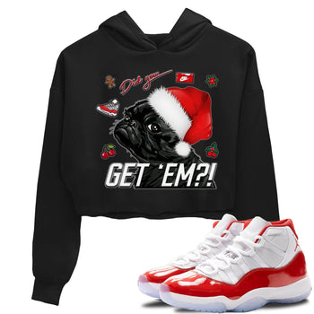 Jordan 11 Cherry Sneaker Match Tees Pug Get Em Sneaker Tees Jordan 11 Cherry Sneaker Release Tees Women's Shirts
