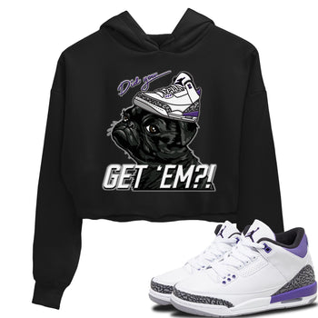 Jordan 3 Dark Iris Sneaker Match Tees Pug Get Em Sneaker Tees Jordan 3 Dark Iris Sneaker Release Tees Women's Shirts