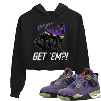 Jordan 4 Canyon Purple Sneaker Match Tees Pug Get Em Sneaker Tees Jordan 4 Canyon Purple Sneaker Release Tees Women's Shirts