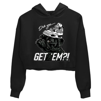 Jordan 4 Military Black Sneaker Match Tees Pug Get Em Sneaker Tees Jordan 4 Military Black Sneaker Release Tees Women's Shirts