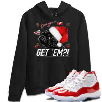 Jordan 11 Cherry Sneaker Match Tees Pug Get Em Sneaker Tees Jordan 11 Cherry Sneaker Release Tees Unisex Shirts