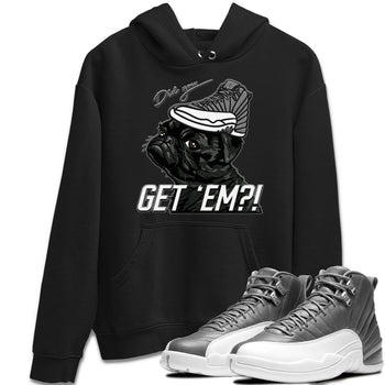 Jordan 12 Stealth Sneaker Match Tees Pug Get Em Sneaker Tees Jordan 12 Stealth Sneaker Release Tees Unisex Shirts