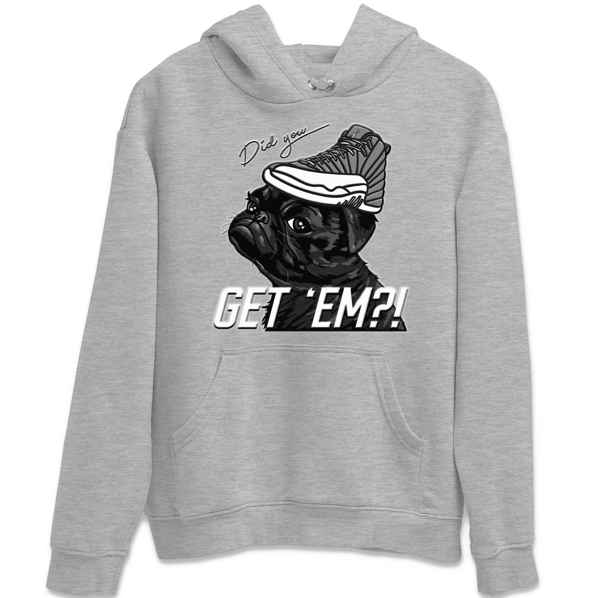 Jordan 12 Stealth Sneaker Match Tees Pug Get Em Sneaker Tees Jordan 12 Stealth Sneaker Release Tees Unisex Shirts