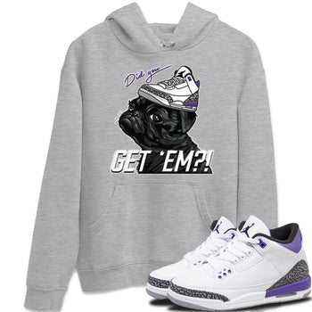 Jordan 3 Dark Iris Sneaker Match Tees Pug Get Em Sneaker Tees Jordan 3 Dark Iris Sneaker Release Tees Unisex Shirts