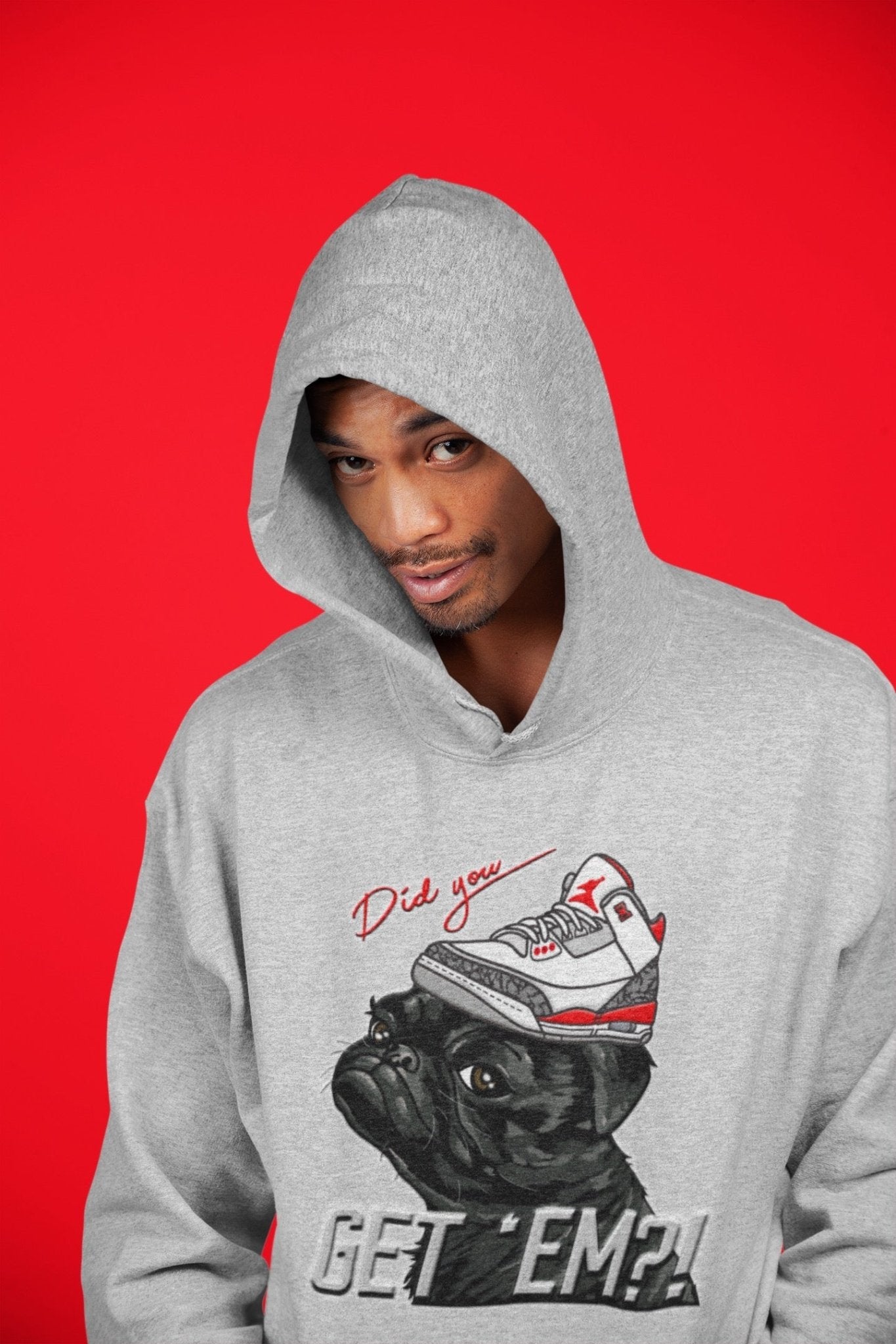 Jordan 3 Fire Red Sneaker Match Tees Pug Get Em Sneaker Tees Jordan 3 Fire Red Sneaker Release Tees Unisex Shirts