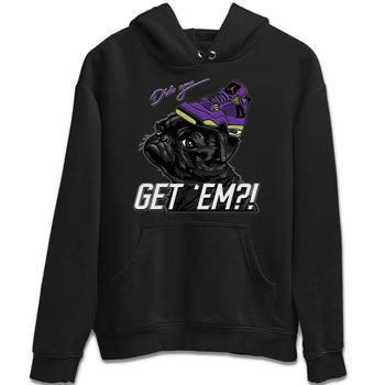 Jordan 4 Canyon Purple Sneaker Match Tees Pug Get Em Sneaker Tees Jordan 4 Canyon Purple Sneaker Release Tees Unisex Shirts