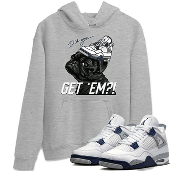 Jordan 4 Midnight Navy Sneaker Match Tees Pug Get Em Sneaker Tees Jordan 4 Midnight Navy Sneaker Release Tees Unisex Shirts