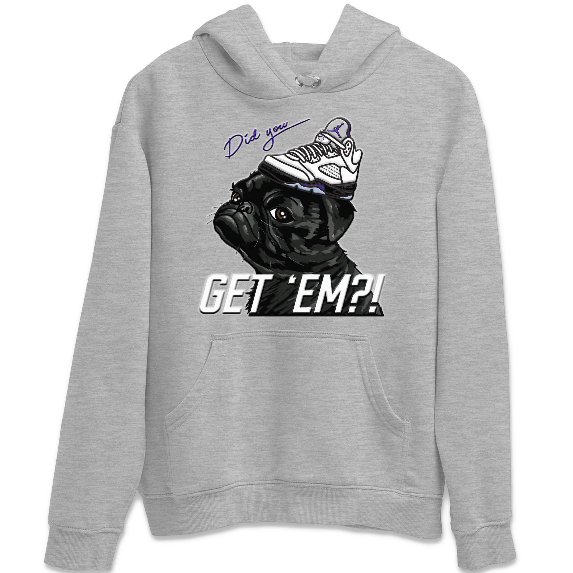 Jordan 5 Concord Sneaker Match Tees Pug Get Em Sneaker Tees Jordan 5 Concord Sneaker Release Tees Unisex Shirts