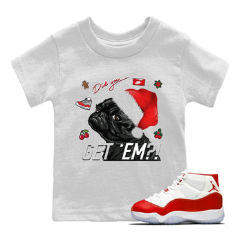 Jordan 11 Cherry Sneaker Match Tees Pug Get Em Sneaker Tees Jordan 11 Cherry Sneaker Release Tees Kids Shirts