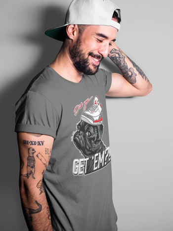 Jordan 3 Fire Red Sneaker Match Tees Pug Get Em Sneaker Tees Jordan 3 Fire Red Sneaker Release Tees Unisex Shirts