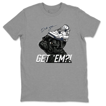 Jordan 4 Midnight Navy Sneaker Match Tees Pug Get Em Sneaker Tees Jordan 4 Midnight Navy Sneaker Release Tees Unisex Shirts