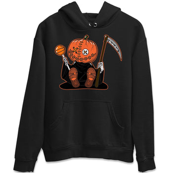 Jordan 1 Electro Orange unique Halloween sneaker tee Pumpkin Head Sneaker Tees Jordan 1 Electro Orange Sneaker Release Tees Unisex Shirts