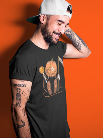 Jordan 1 Electro Orange unique Halloween sneaker tee Pumpkin Head Sneaker Tees Jordan 1 Electro Orange Sneaker Release Tees Unisex Shirts