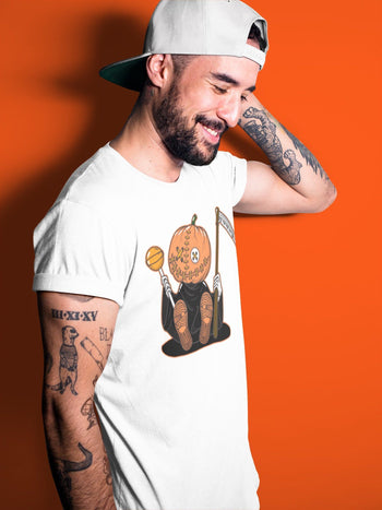 Jordan 1 Electro Orange unique Halloween sneaker tee Pumpkin Head Sneaker Tees Jordan 1 Electro Orange Sneaker Release Tees Unisex Shirts