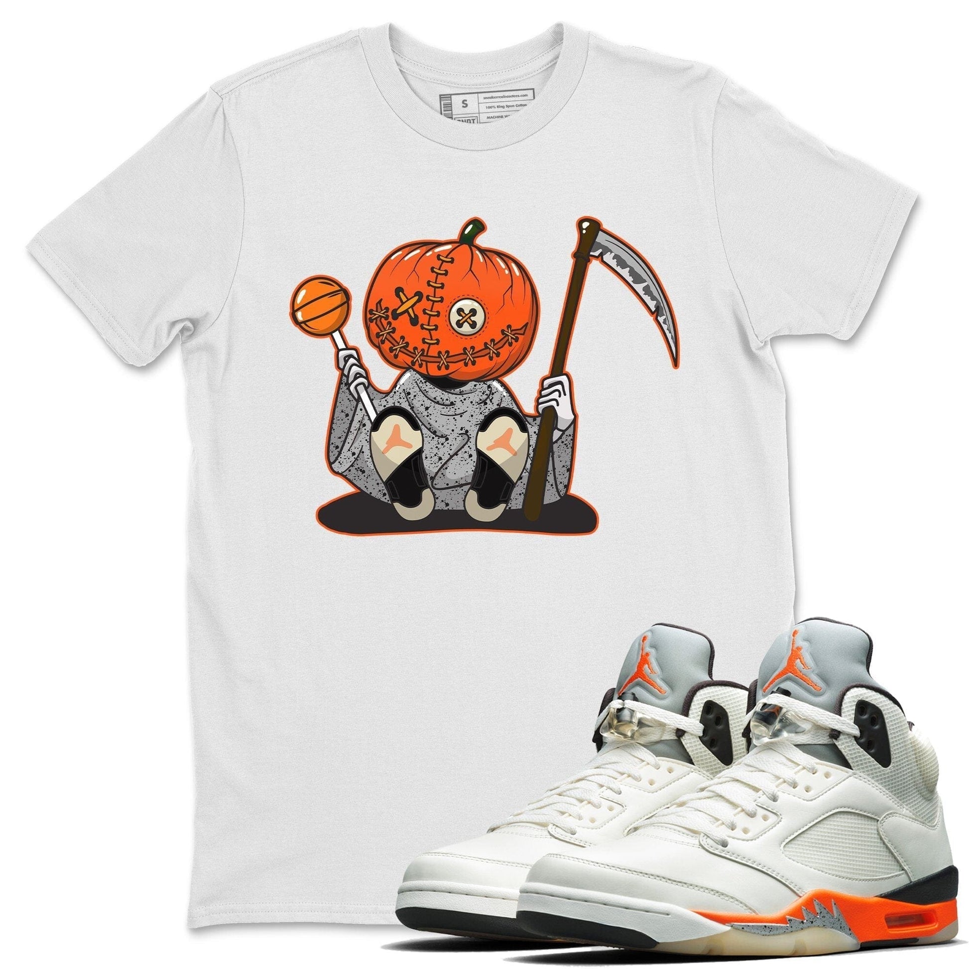 Jordan 5 Shattered Backboard unique Halloween sneaker tee Pumpkin Head Sneaker Tees Jordan 5 Shattered Backboard Sneaker Release Tees Unisex Shirts