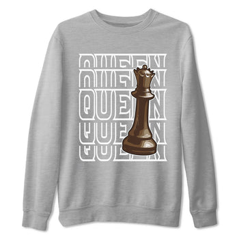 AF1 Chocolate shirt to match jordans Queen sneaker tees Air Force 1 Chocolate SNRT Sneaker Release Tees Cotton Sneaker Tee Heather Grey 2 T-Shirt