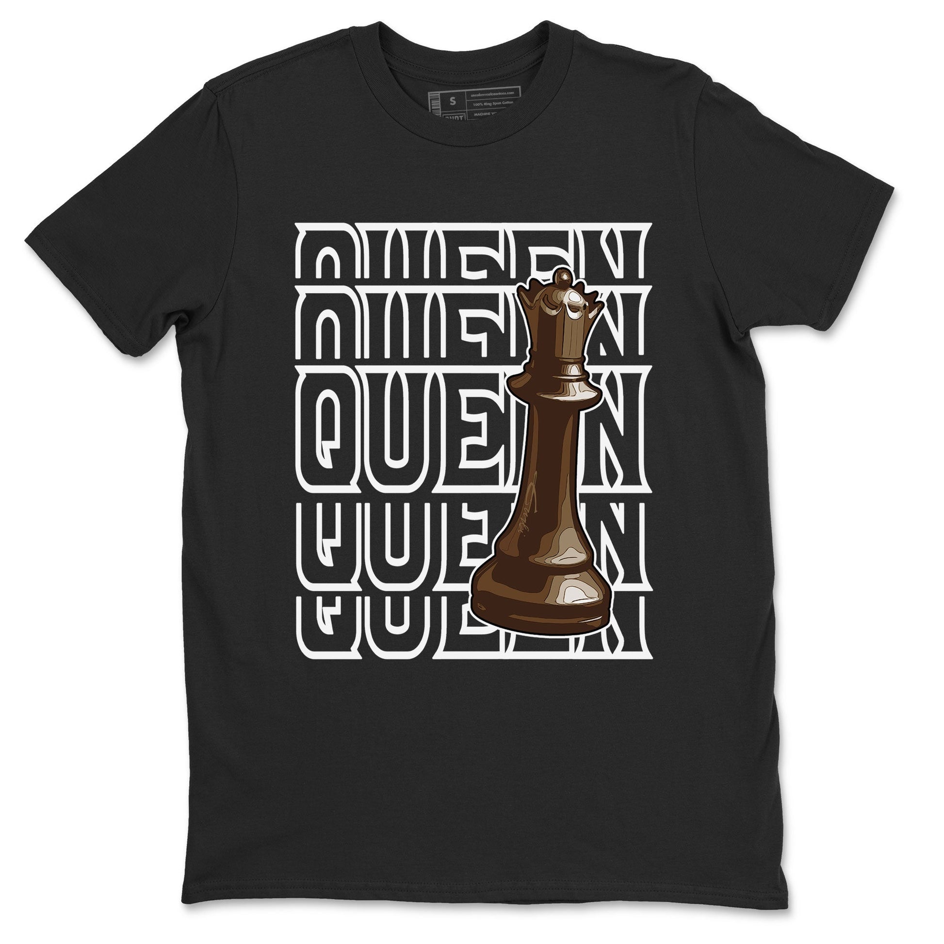 AF1 Chocolate shirt to match jordans Queen sneaker tees Air Force 1 Chocolate SNRT Sneaker Release Tees Cotton Sneaker Tee Black 2 T-Shirt