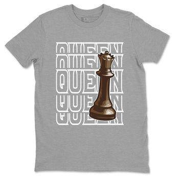 AF1 Chocolate shirt to match jordans Queen sneaker tees Air Force 1 Chocolate SNRT Sneaker Release Tees Cotton Sneaker Tee Heather Grey 2 T-Shirt