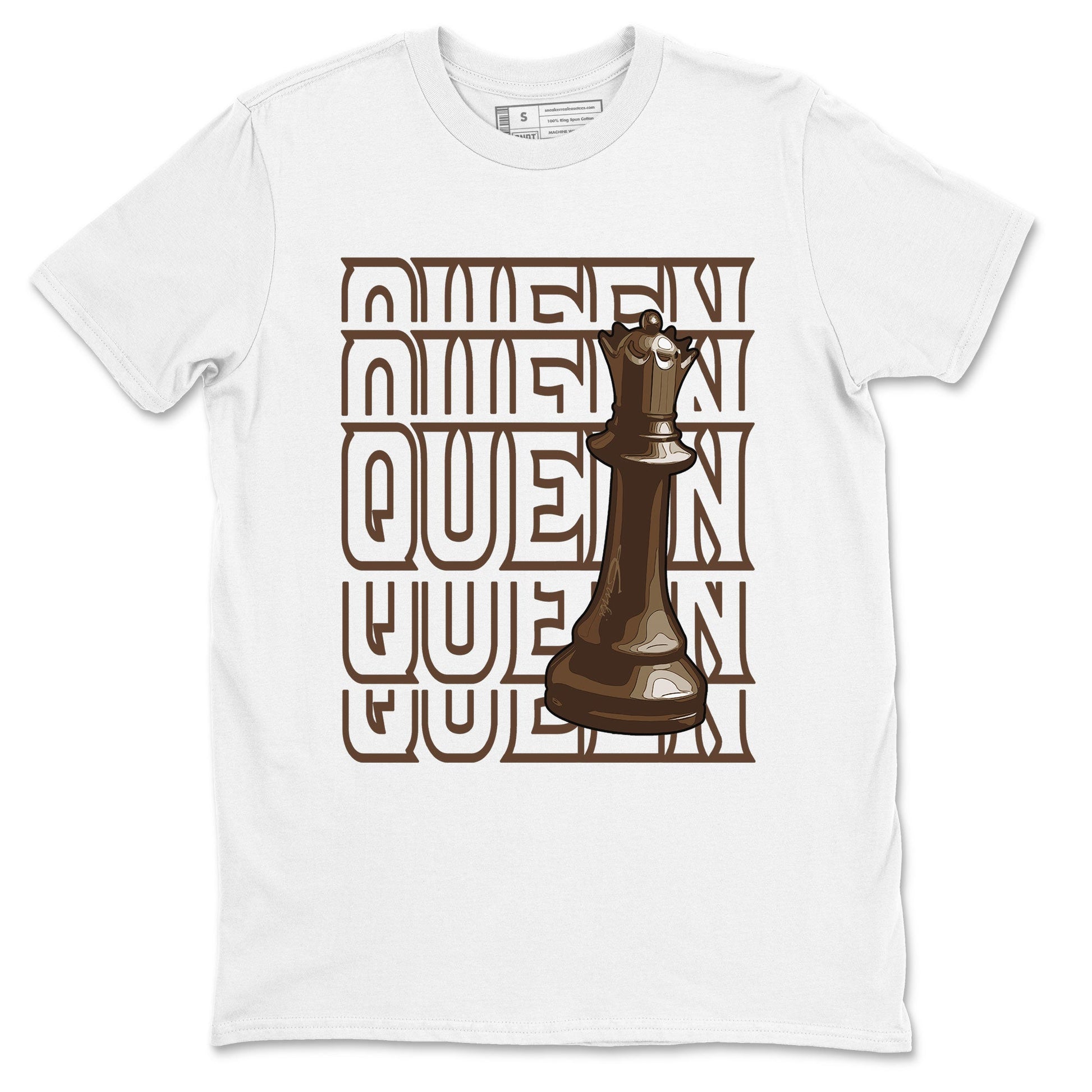 AF1 Chocolate shirt to match jordans Queen sneaker tees Air Force 1 Chocolate SNRT Sneaker Release Tees Cotton Sneaker Tee White 2 T-Shirt