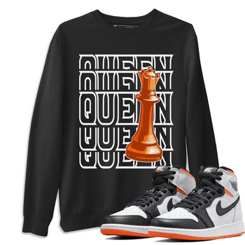 Jordan 1 Electro Orange Sneaker Match Tees Queen Sneaker Tees Jordan 1 Electro Orange Sneaker Release Tees Unisex Shirts