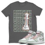 Jordan 1 Seafoam Sneaker Match Tees Queen Sneaker Tees Jordan 1 Seafoam Sneaker Release Tees Unisex Shirts