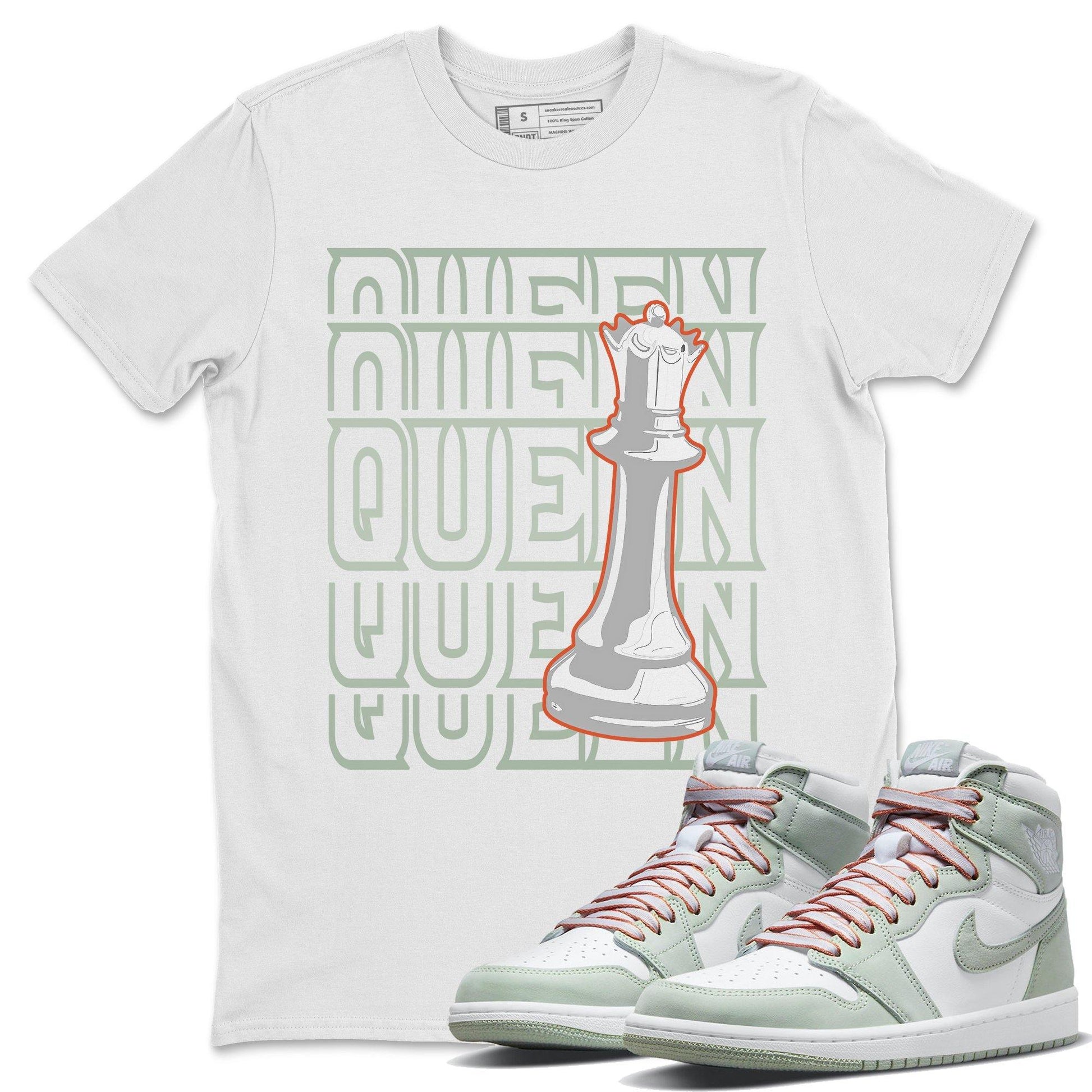 Jordan 1 Seafoam Sneaker Match Tees Queen Sneaker Tees Jordan 1 Seafoam Sneaker Release Tees Unisex Shirts