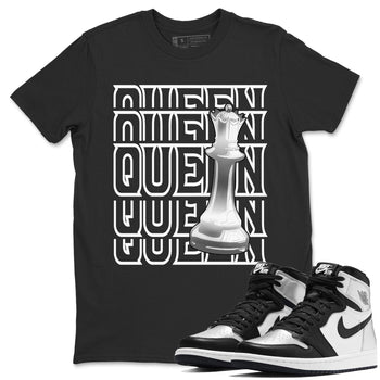 Jordan 1 Silver Toe Sneaker Match Tees Queen Sneaker Tees Jordan 1 Silver Toe Sneaker Release Tees Unisex Shirts