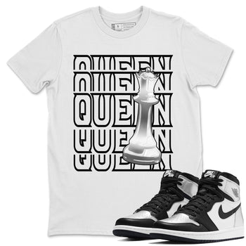 Jordan 1 Silver Toe Sneaker Match Tees Queen Sneaker Tees Jordan 1 Silver Toe Sneaker Release Tees Unisex Shirts