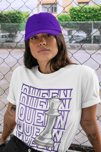 Jordan 1 WMNS Court Purple Sneaker Match Tees Queen Sneaker Tees Jordan 1 WMNS Court Purple Sneaker Release Tees Unisex Shirts