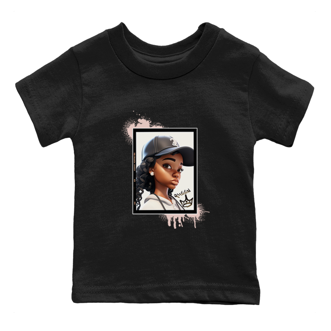 11s WMNS Neapolitan shirt to match jordans Queen sneaker tees Air Jordan 11 Neapolitan SNRT Sneaker Tees Sneaker Matching Shirt Baby Toddler Black 2 T-Shirt