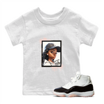 11s WMNS Neapolitan shirt to match jordans Queen sneaker tees Air Jordan 11 Neapolitan SNRT Sneaker Tees Sneaker Matching Shirt Baby Toddler White 1 T-Shirt