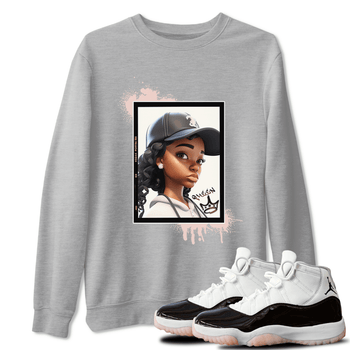 11s WMNS Neapolitan shirt to match jordans Queen sneaker tees Air Jordan 11 Neapolitan SNRT Sneaker Tees Sneaker Matching Shirt Unisex Heather Grey 1 T-Shirt