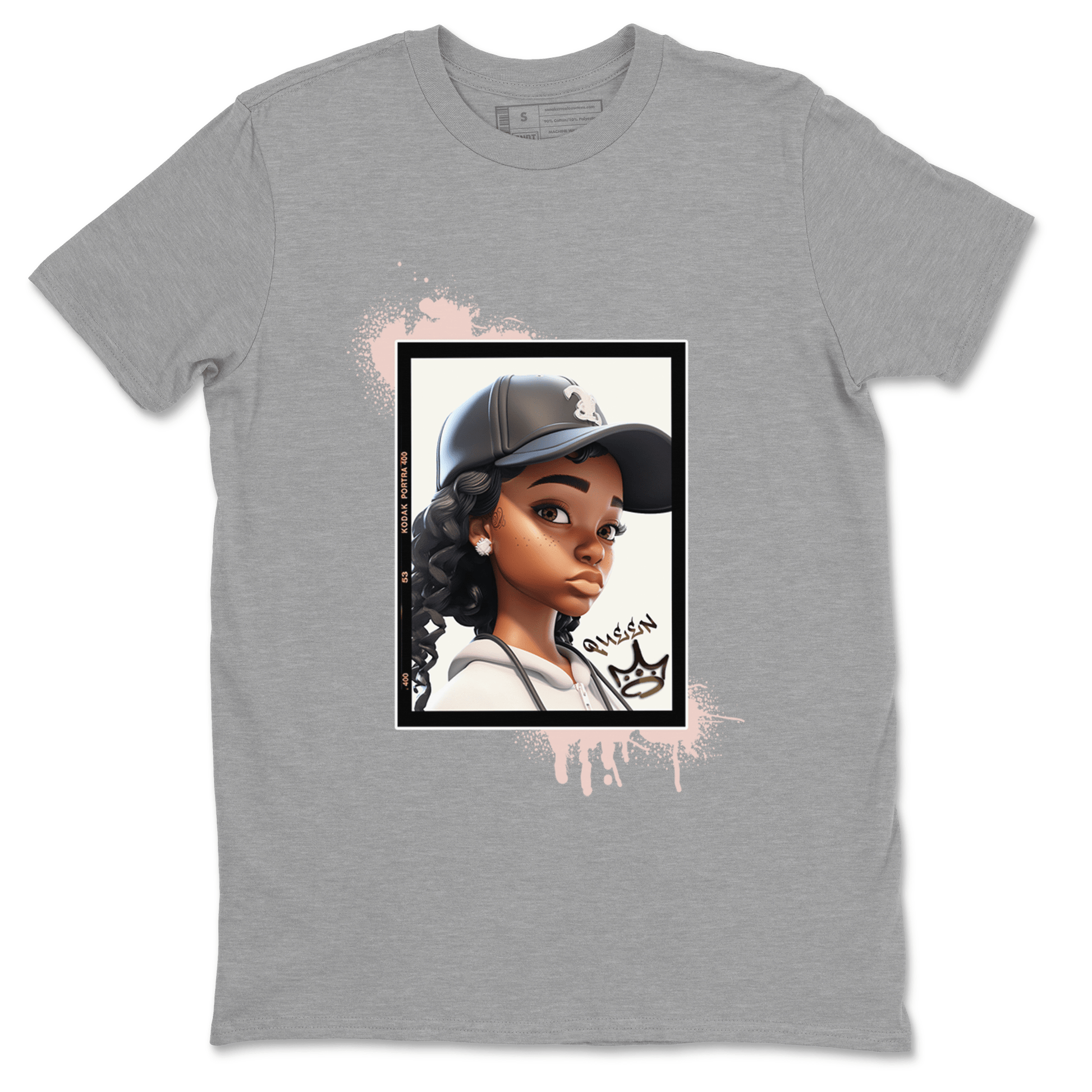 11s WMNS Neapolitan shirt to match jordans Queen sneaker tees Air Jordan 11 Neapolitan SNRT Sneaker Tees Sneaker Matching Shirt Unisex Heather Grey 2 T-Shirt