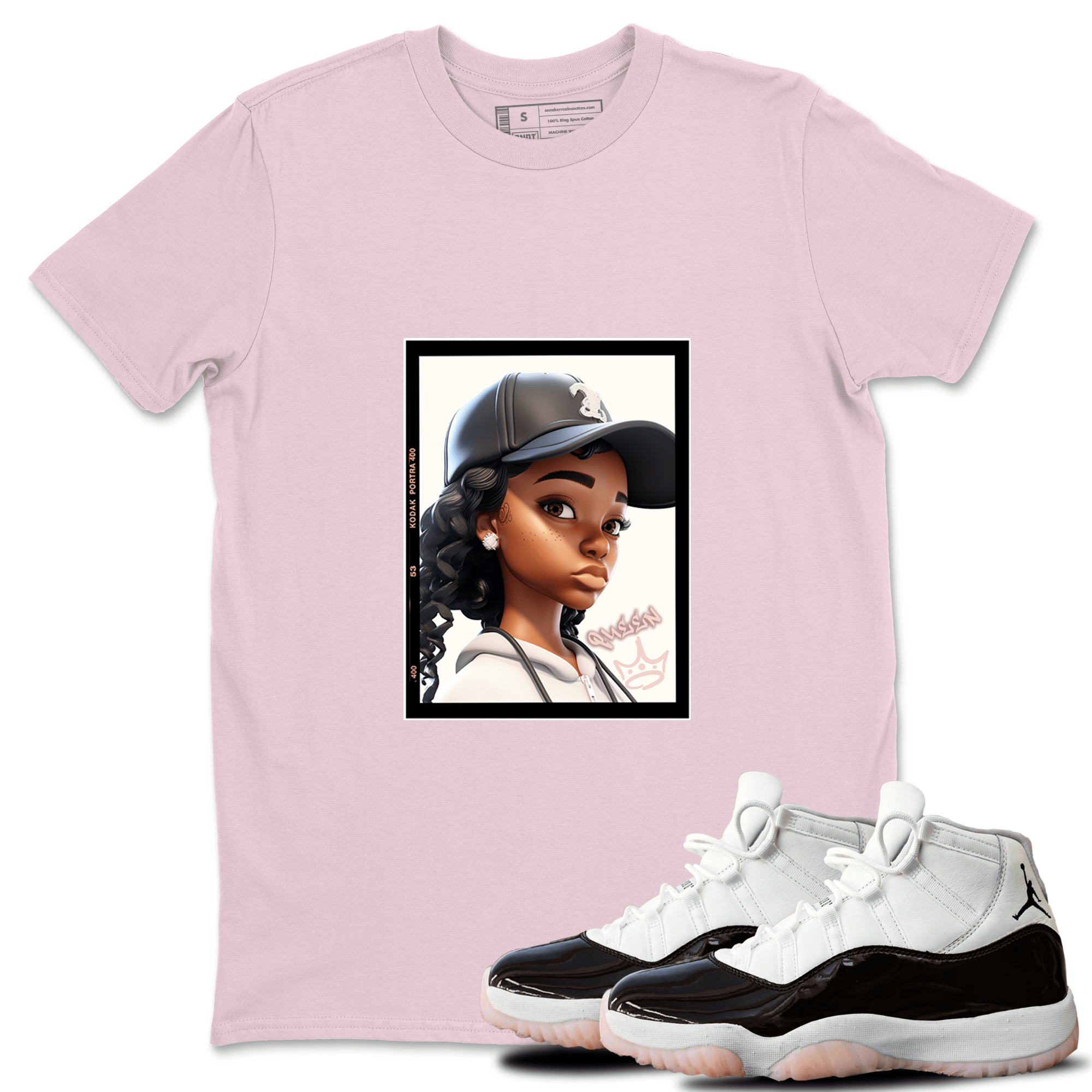 11s WMNS Neapolitan shirt to match jordans Queen sneaker tees Air Jordan 11 Neapolitan SNRT Sneaker Tees Sneaker Matching Shirt Unisex Pink 1 T-Shirt