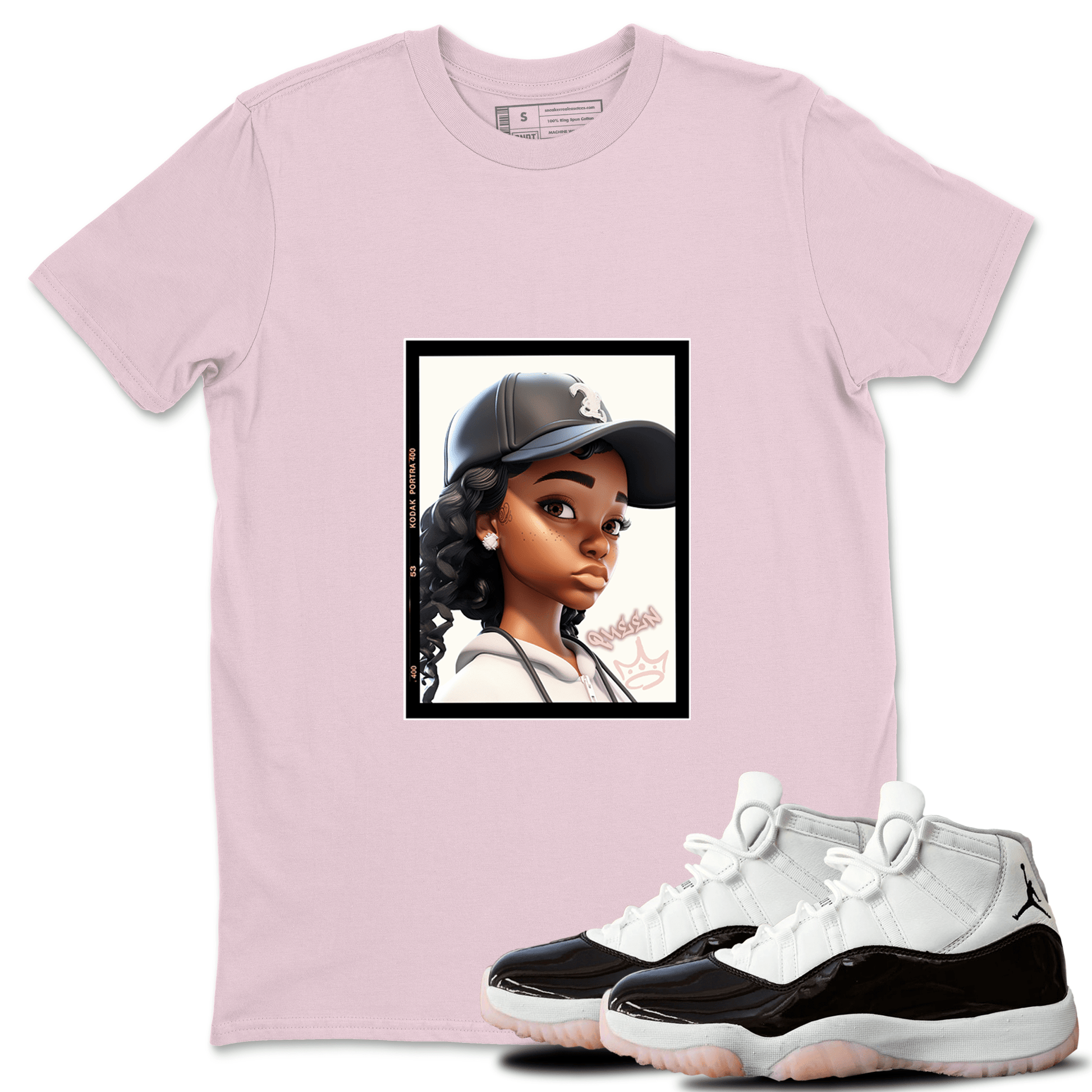 11s WMNS Neapolitan shirt to match jordans Queen sneaker tees Air Jordan 11 Neapolitan SNRT Sneaker Tees Sneaker Matching Shirt Unisex Pink 1 T-Shirt
