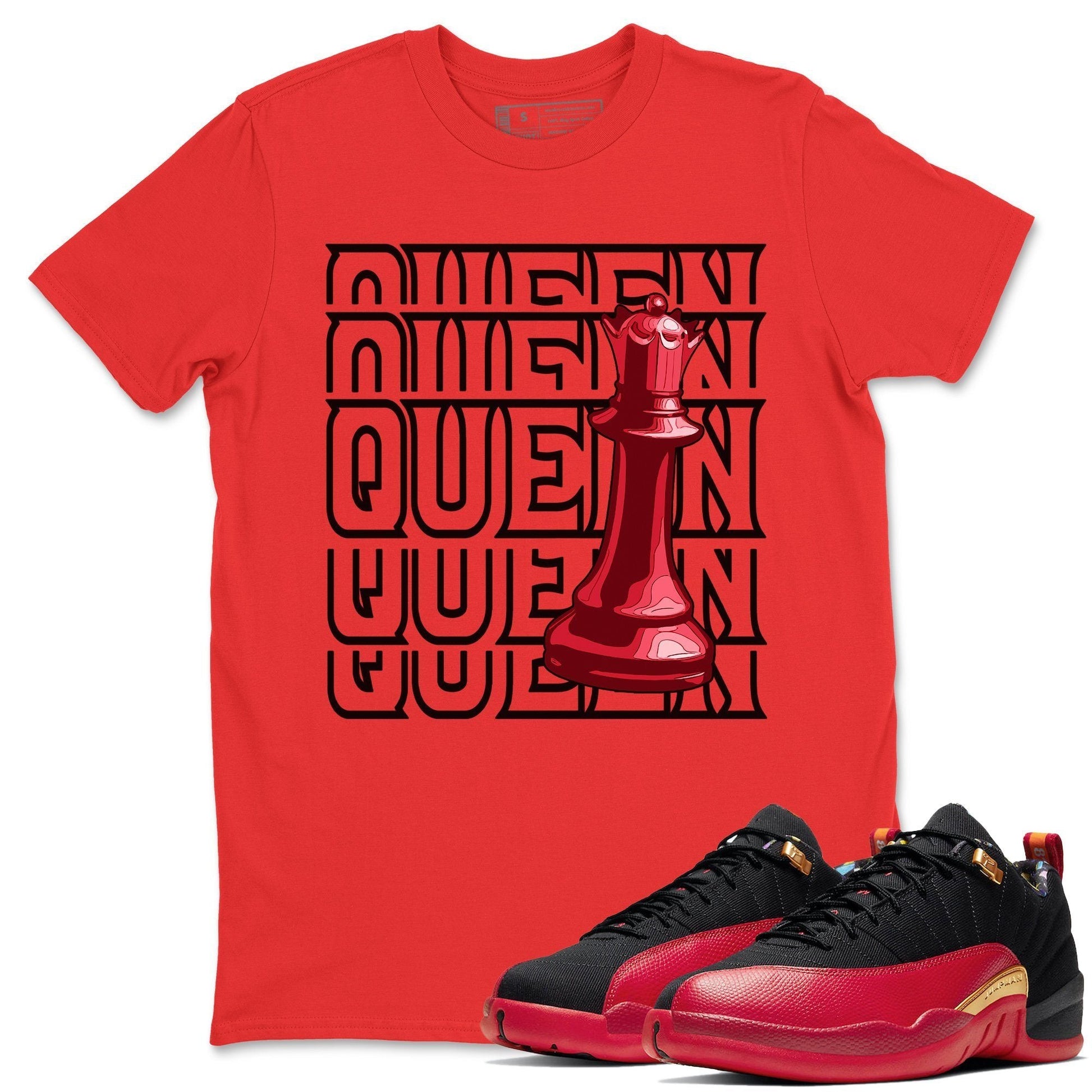 Jordan 12 Super Bowl Sneaker Match Tees Queen Sneaker Tees Jordan 12 Super Bowl Sneaker Release Tees Unisex Shirts