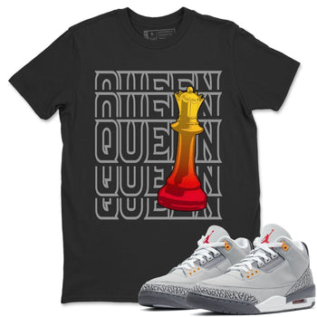 Jordan 3 Cool Grey Sneaker Match Tees Queen Sneaker Tees Jordan 3 Cool Grey Sneaker Release Tees Unisex Shirts