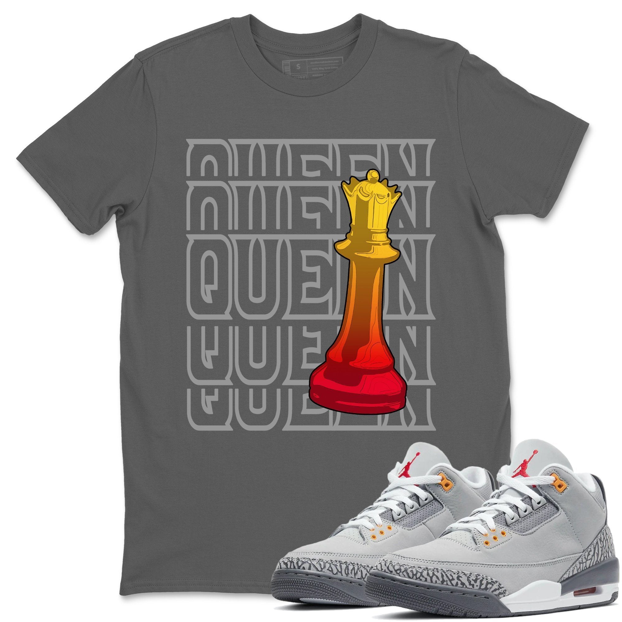 Jordan 3 Cool Grey Sneaker Match Tees Queen Sneaker Tees Jordan 3 Cool Grey Sneaker Release Tees Unisex Shirts