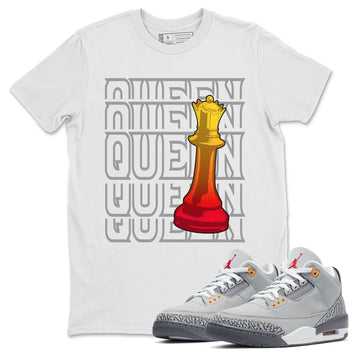 Jordan 3 Cool Grey Sneaker Match Tees Queen Sneaker Tees Jordan 3 Cool Grey Sneaker Release Tees Unisex Shirts