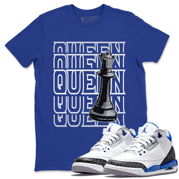 Jordan 3 Racer Blue Sneaker Match Tees Queen Sneaker Tees Jordan 3 Racer Blue Sneaker Release Tees Unisex Shirts