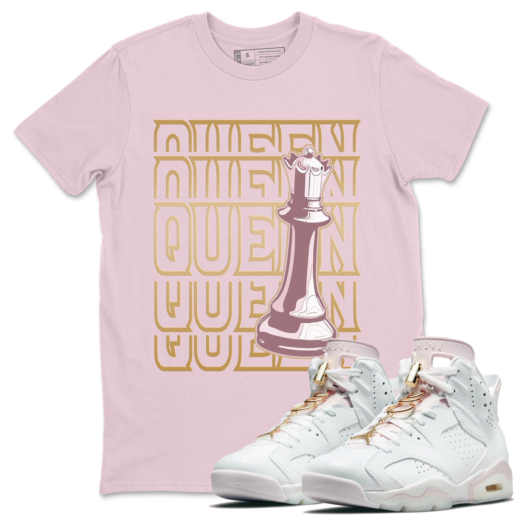 Jordan 6 Gold Hoops Sneaker Match Tees Queen Sneaker Tees Jordan 6 Gold Hoops Sneaker Release Tees Unisex Shirts
