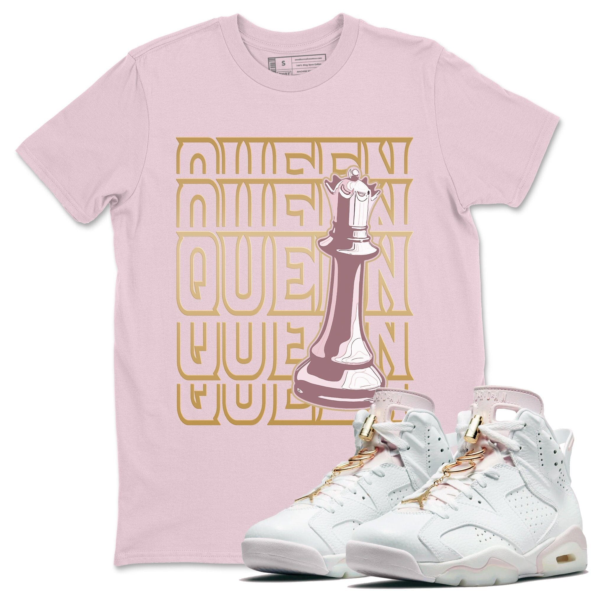 pink jordan 6 gold hoops