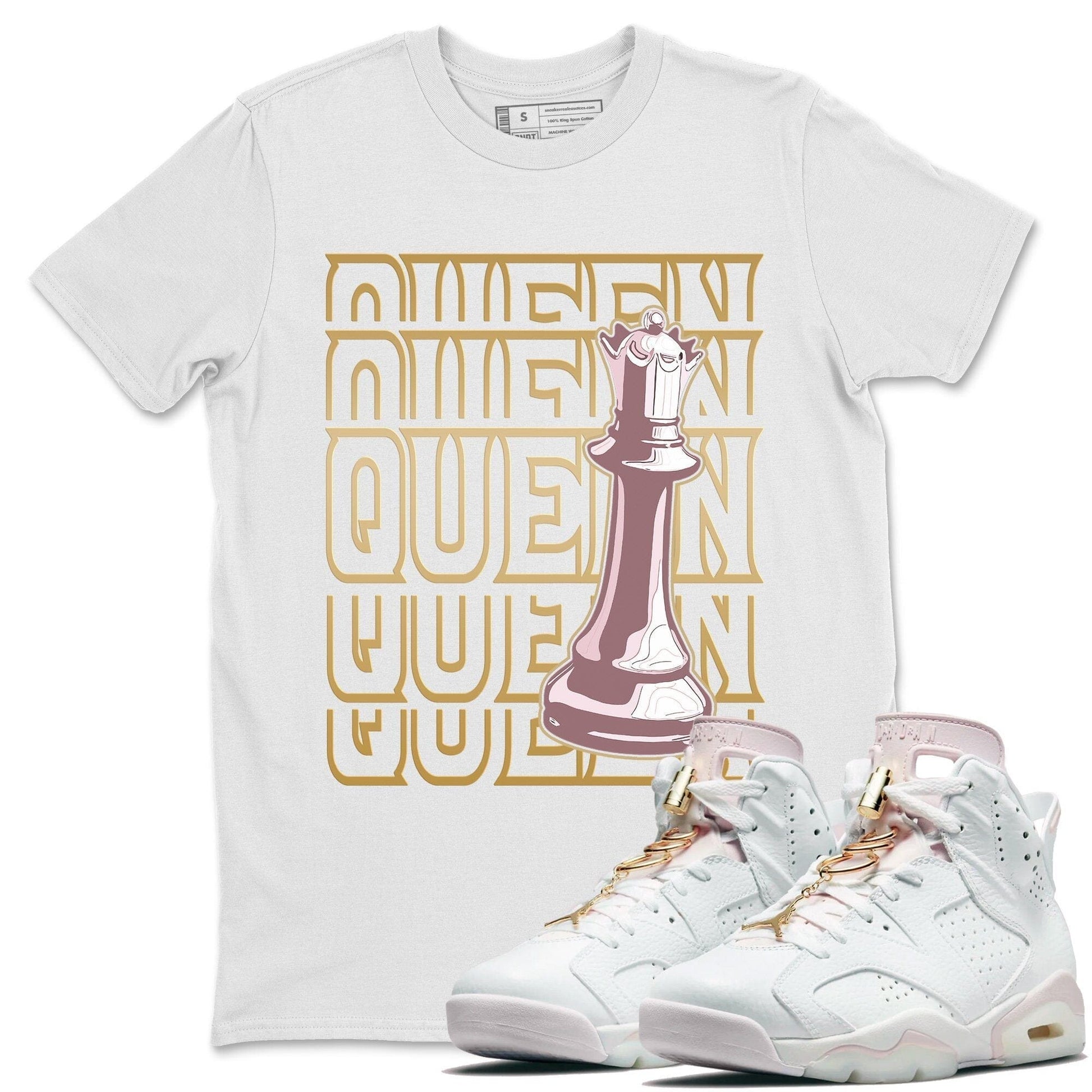 Jordan 6 Gold Hoops Sneaker Match Tees Queen Sneaker Tees Jordan 6 Gold Hoops Sneaker Release Tees Unisex Shirts