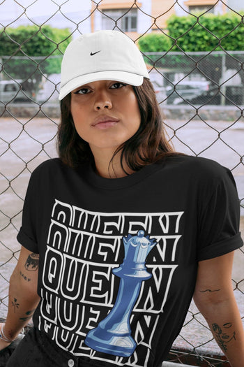 Jordan 1 University Blue Sneaker Match Tees Queen Sneaker Tees Jordan 1 University Blue Sneaker Release Tees Unisex Shirts