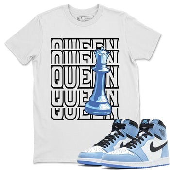 Jordan 1 University Blue Sneaker Match Tees Queen Sneaker Tees Jordan 1 University Blue Sneaker Release Tees Unisex Shirts
