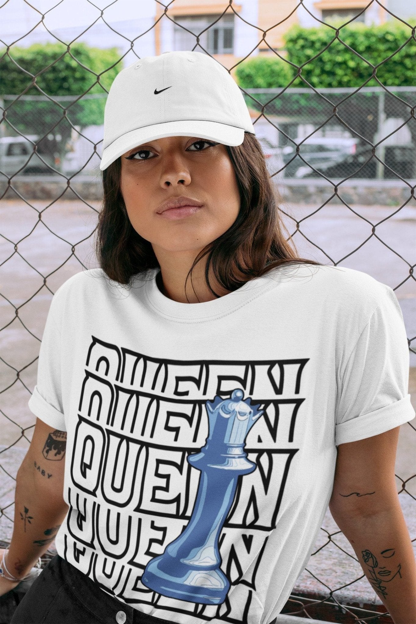 Jordan 1 University Blue Sneaker Match Tees Queen Sneaker Tees Jordan 1 University Blue Sneaker Release Tees Unisex Shirts